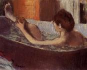 埃德加 德加 : Woman in a Bath Sponging Her Leg